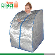 Large Portable Far Infrared Home Sauna Dry Heat with Chair 107cm Tall