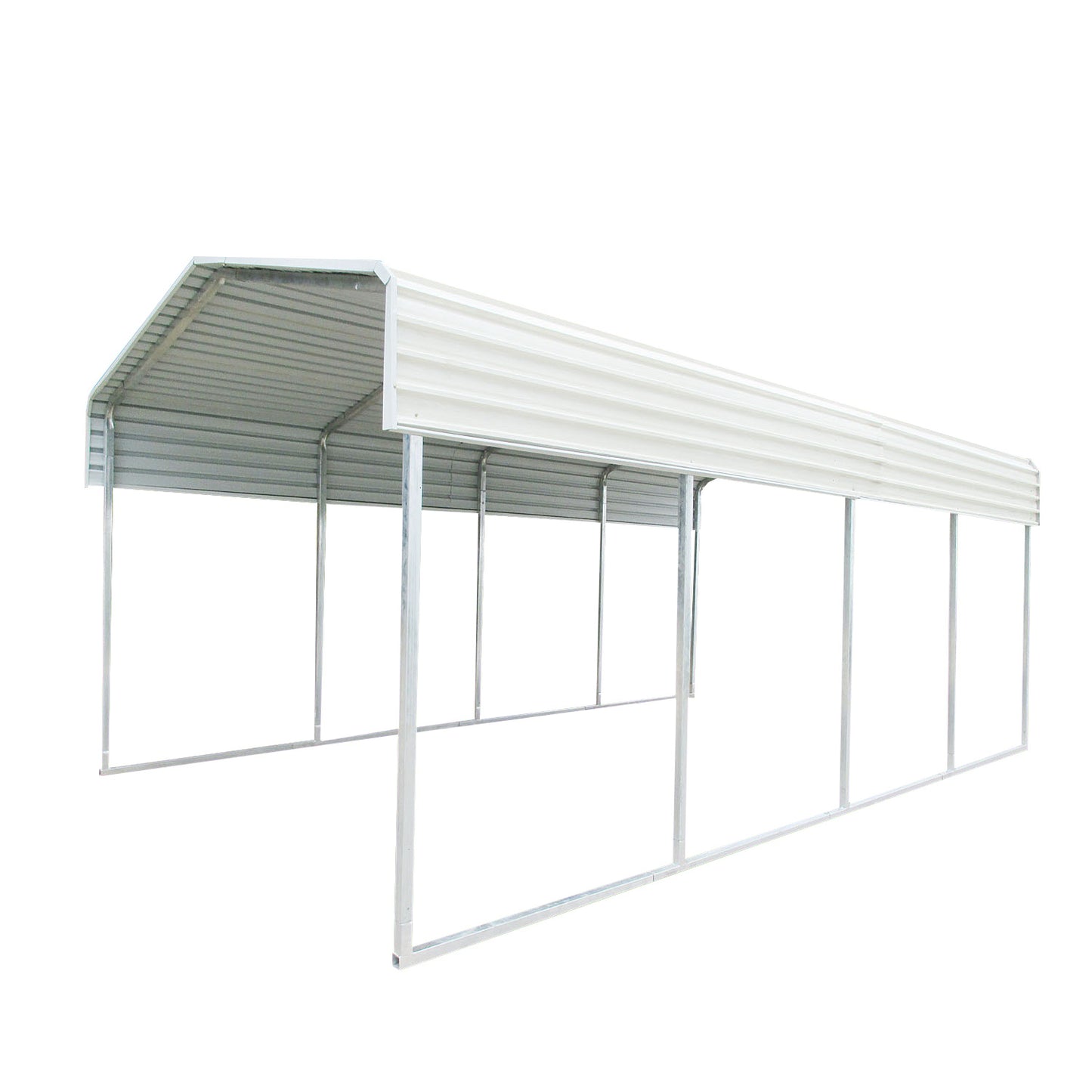 Metal Steel Carport 3.3x6m Cream