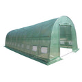 10m x 4m Heavy Duty 0.8x25mm Galvanised Frame Walk-in PE Polytunnel Greenhouse