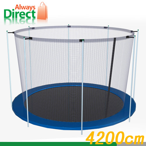 Trampoline Replacement Safety Net 16FT Netting 10 Poles