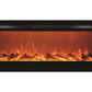 50" Black Built-in Recessed / Wall mounted Heater Electric Fireplace