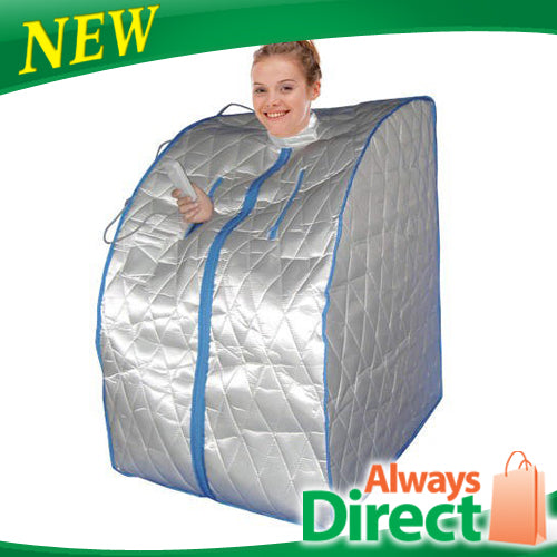 Large Portable Far Infrared Home Sauna Dry Heat with Chair 107cm Tall