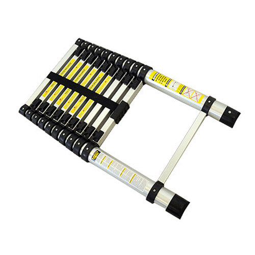 320cm Telescopic Ladder Aluminium Retractable Holds 150kg