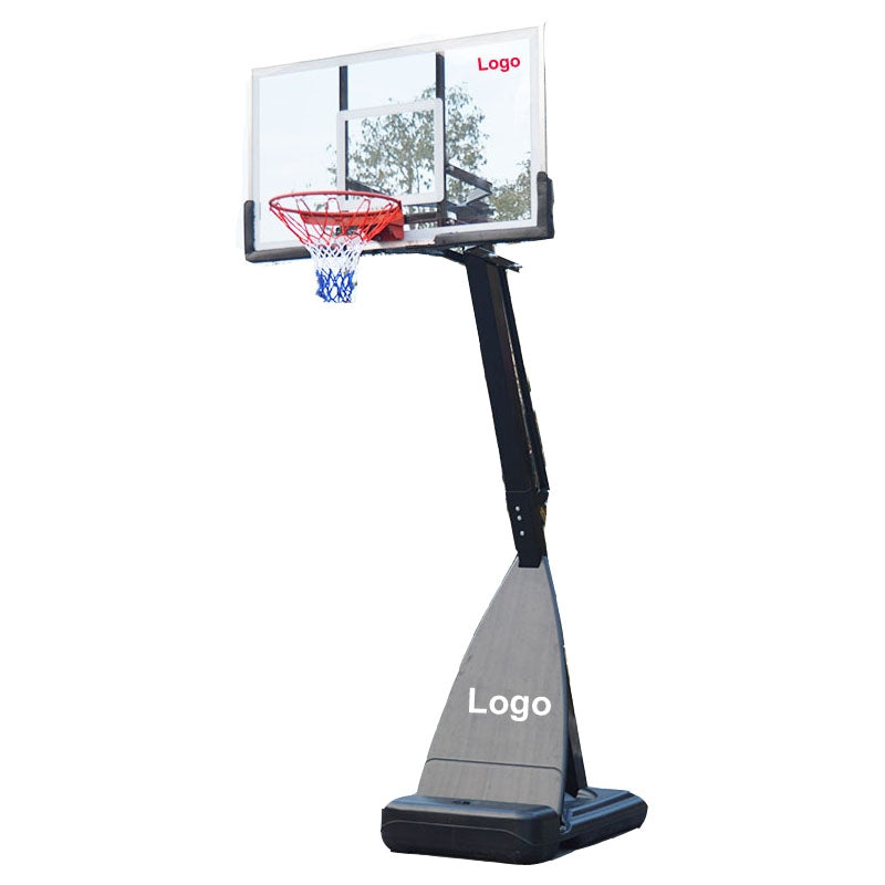 54 inch Portable Basketball Ring System Slam Dunk Height Adjustable (2.3m-3.05m) with Stand Ring Net