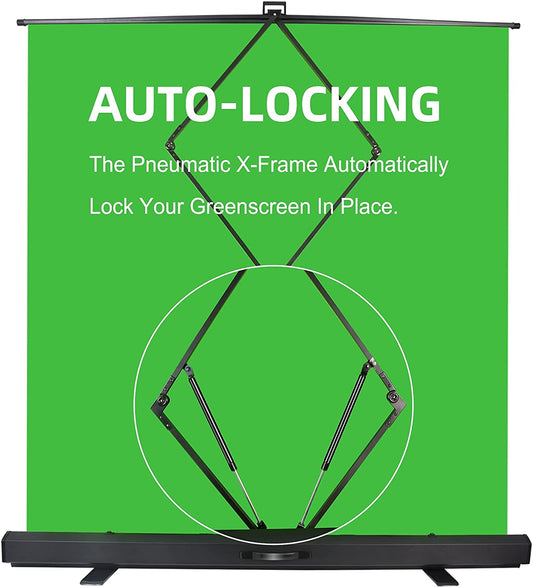 180x200cm Pull Up Auto-locking Green Screen (4:3)