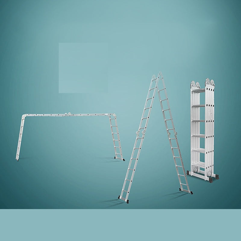 7m Multi Purpose Folding Adjustable Aluminium Ladder with platform