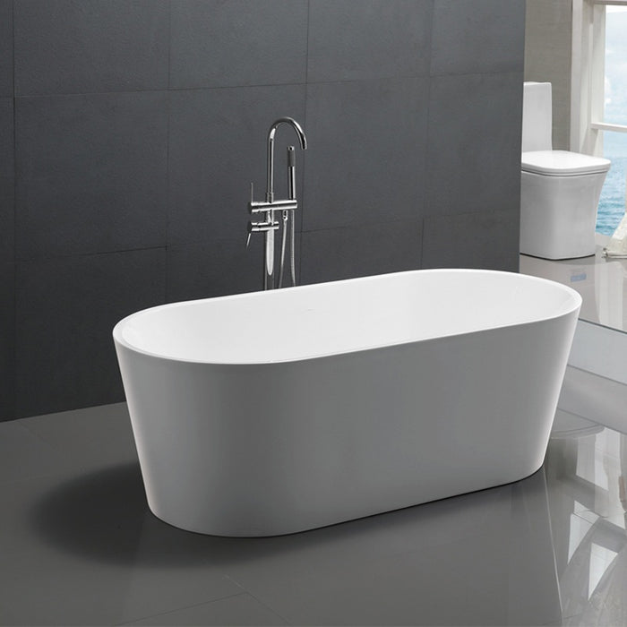 Bathroom Free Standing Bath Tub 1720x820x600 Thin Edge Freestanding (Allure-1720)