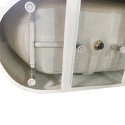 Bathroom Free Standing Bath Tub 1500x750x600 Thin Edge Freestanding (Allure-1500)