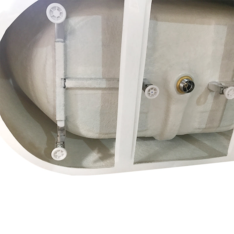 Bathroom Free Standing Bath Tub 1720x820x600 Thin Edge Freestanding (Allure-1720)