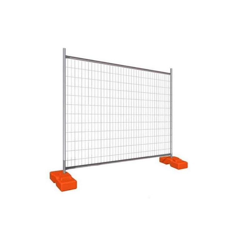 Temporary Fencing System 10 Panels 2100mmx2400mm with Concrete Feets Clamps