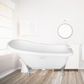Bathroom Acrylic Free Standing Bath Tub 1500 x 760 x 760MM with Chrome Feet (8022-15)