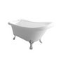 Bathroom Acrylic Free Standing Bath Tub 1700 x 780 x 780MM with Chrome Feet (8022-17) Slightly Damaged