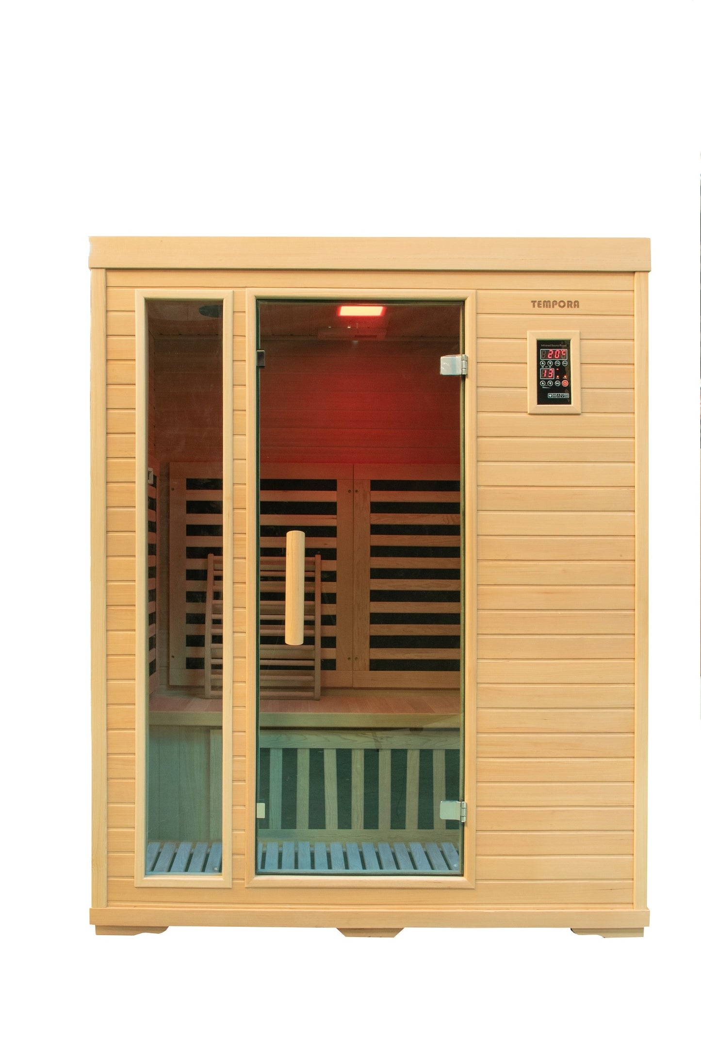 3 Person Luxury Carbon Fibre Infrared Sauna 8 Heating Panels 003F