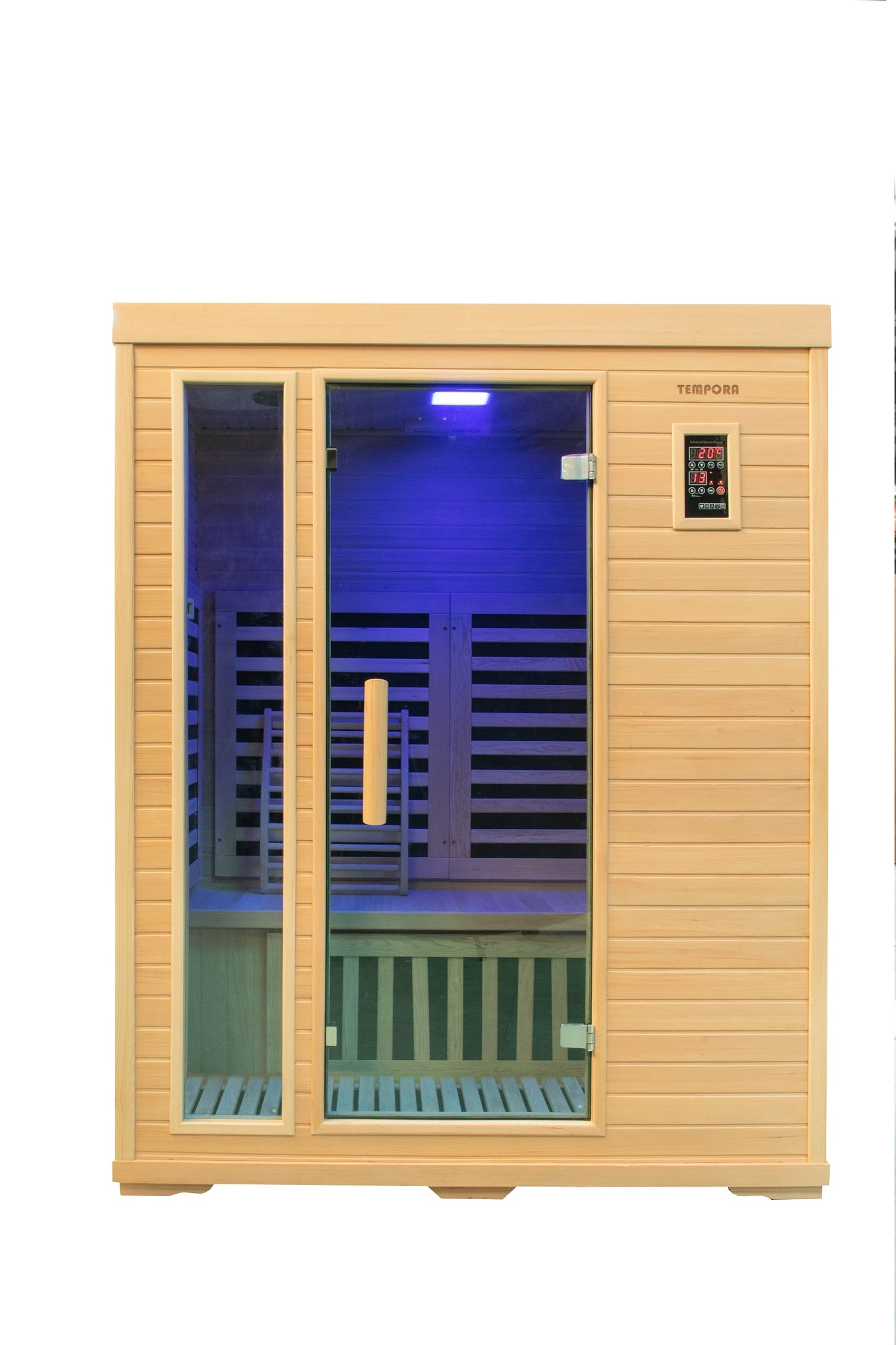 3 Person Luxury Carbon Fibre Infrared Sauna 8 Heating Panels 003F