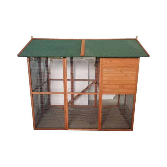 Huge Walk in Chicken Coop Chock Pens Hen House L202x H170xD175cm with Nesting Box
