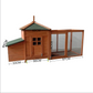 Rabbit Chicken Coop Guinea Pig Ferret Hen Hutch Cage House with Run 190X64XH100cm