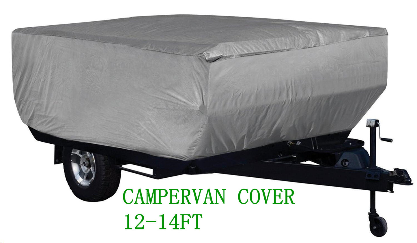 4 Layer heavy duty campervan camper Trailer cover 12-14ft 425x220x135H cm