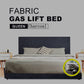 Fabric Gas Lift Storage Bed Frame Queen Charcoal CB120