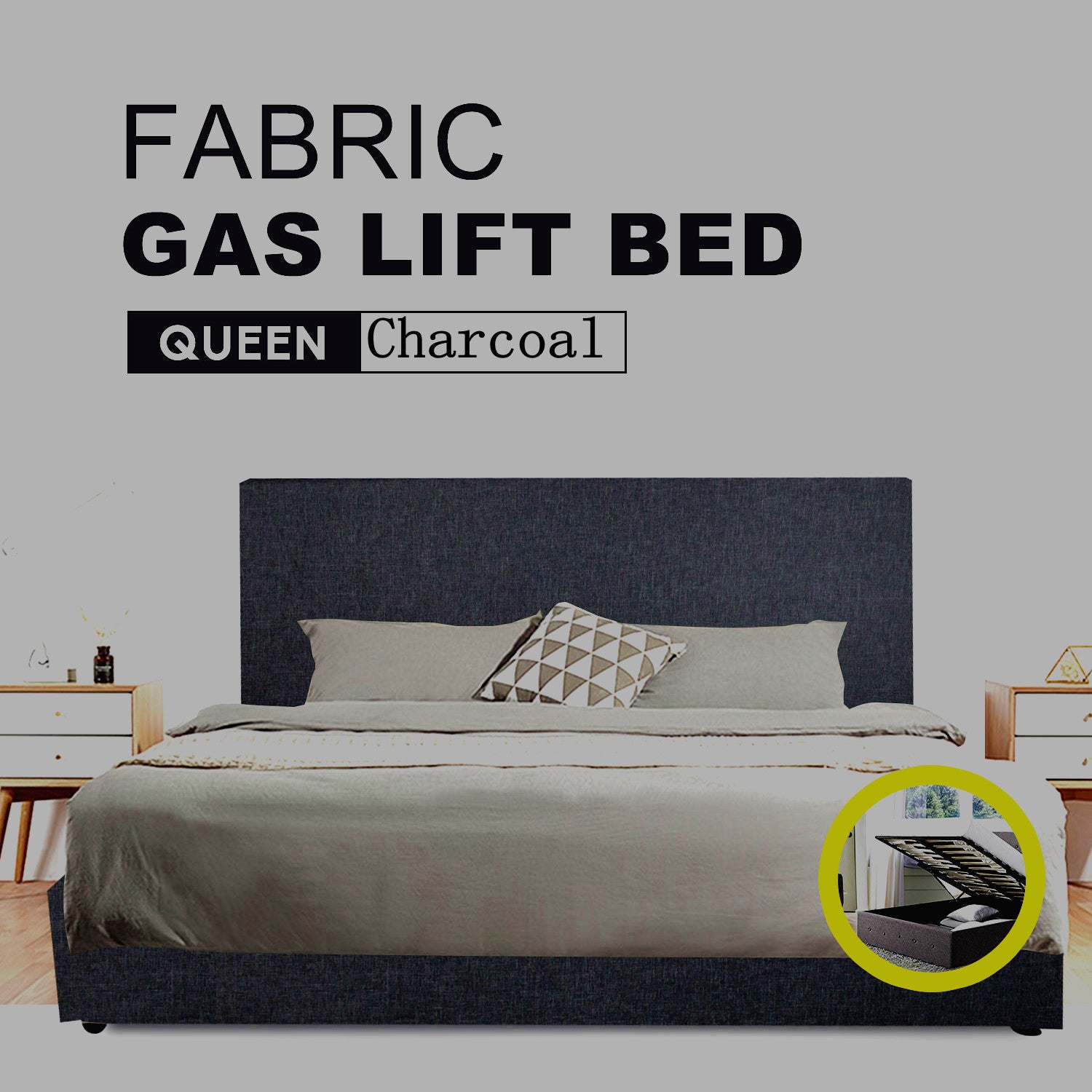 Gas lift Bed Frame