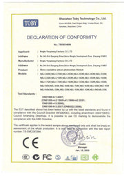 Quality Guarantee - European Standard Certificate