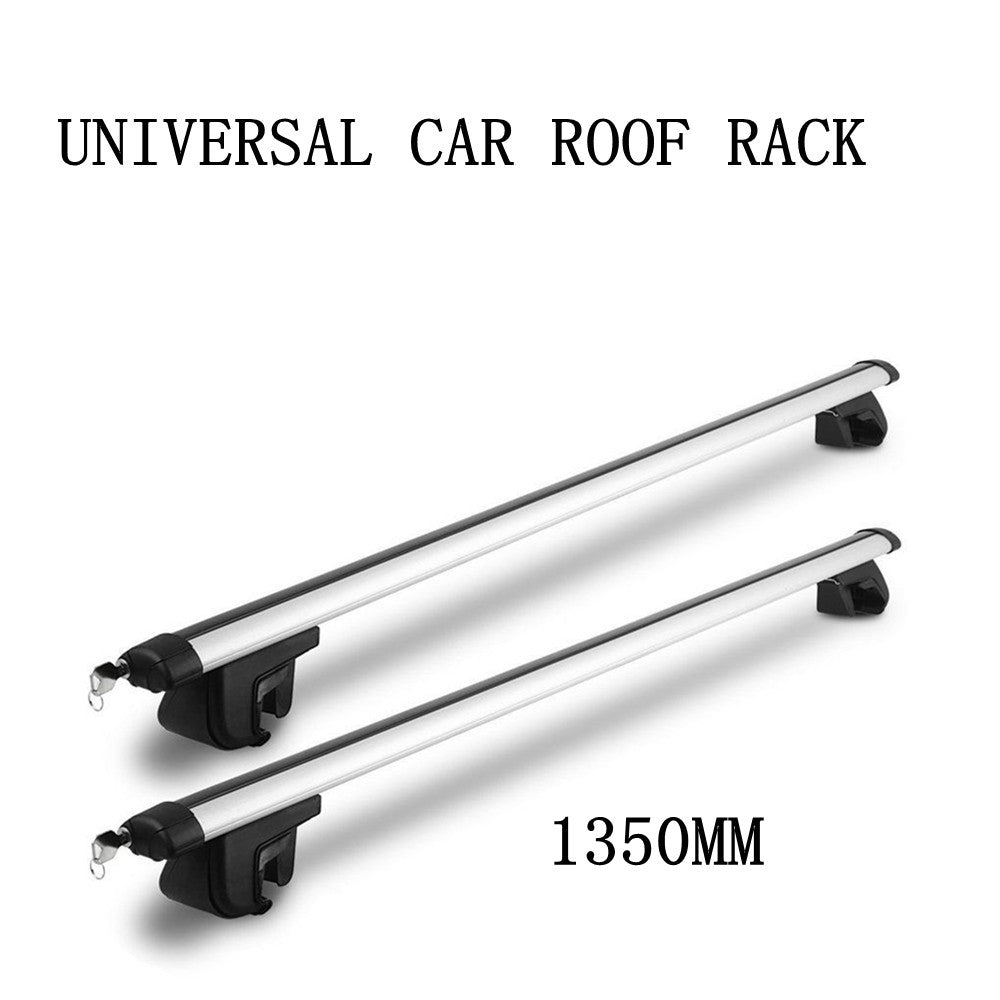 1350mm Universal Car Roof Rack Cross Bars Aluminum Alloy Aero Lockable