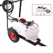 60L 12V ATV Tow Behind Sprayer 250cm Boom Weed Trailer Spray