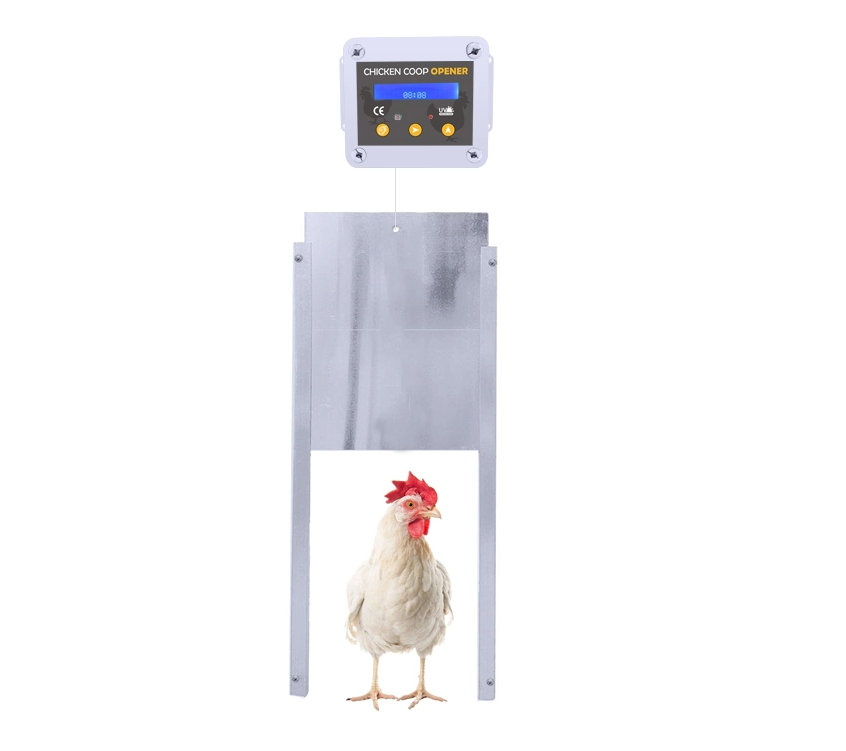 Automatic Chicken Coop Door Auto Door Opener Cage Closer Timer Light Sensor