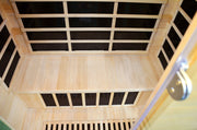 Greenland Luxury Carbon Fibre Infrared 3 Person Sauna 9 Heating Panels 2190W 3 Yr Warranty