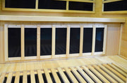 Greenland Luxury Carbon Fibre Infrared 3 Person Sauna 9 Heating Panels 2190W 3 Yr Warranty