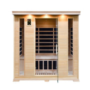Greenland Luxury Carbon Fibre Infrared 4 Person Sauna 10 Heating Panels 2365W 3yr Warranty