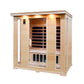 Pre-order Luxury Carbon Fibre Infrared 4 Person Sauna 10 Heating Panels 2365W