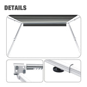 16ft x 8 ft Caravan Roll out Awning Annex Aluminium Construction Complete Pack