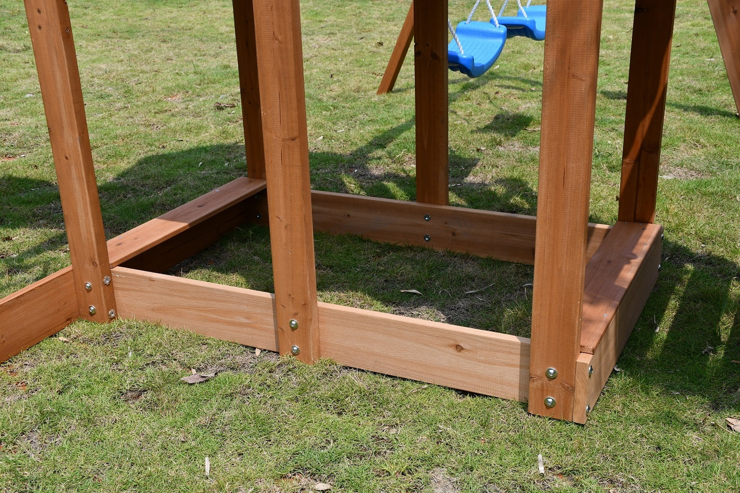 Sand Area for Backyard Swing Slide Set