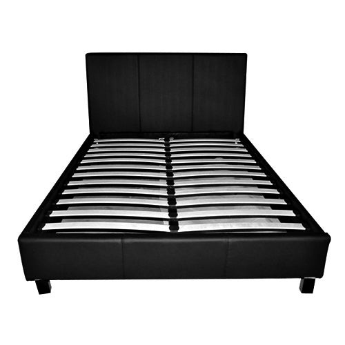 Italian Design King PU Leather Bed Frame Black