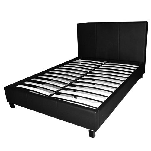 Italian Design King PU Leather Bed Frame Black