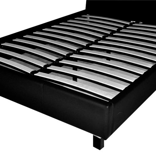 Italian Design King PU Leather Bed Frame Black