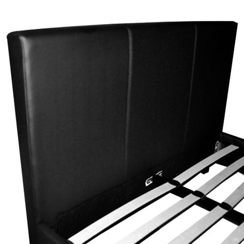 Italian Design King PU Leather Bed Frame Black