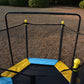 4.5FT / 55 inch Hexagon Springless Mini Trampoline with Enclosure Set & Chin Up Bar
