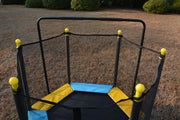 55-Inch 4.5ft Springless Trampoline Enclosure Set with Safety Net & Chin-Up Bar