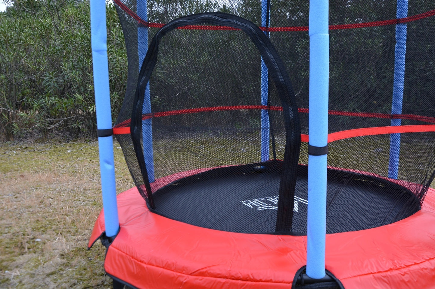 4.5FT / 55 inch Springless Mini Trampoline with Enclosure Set Red