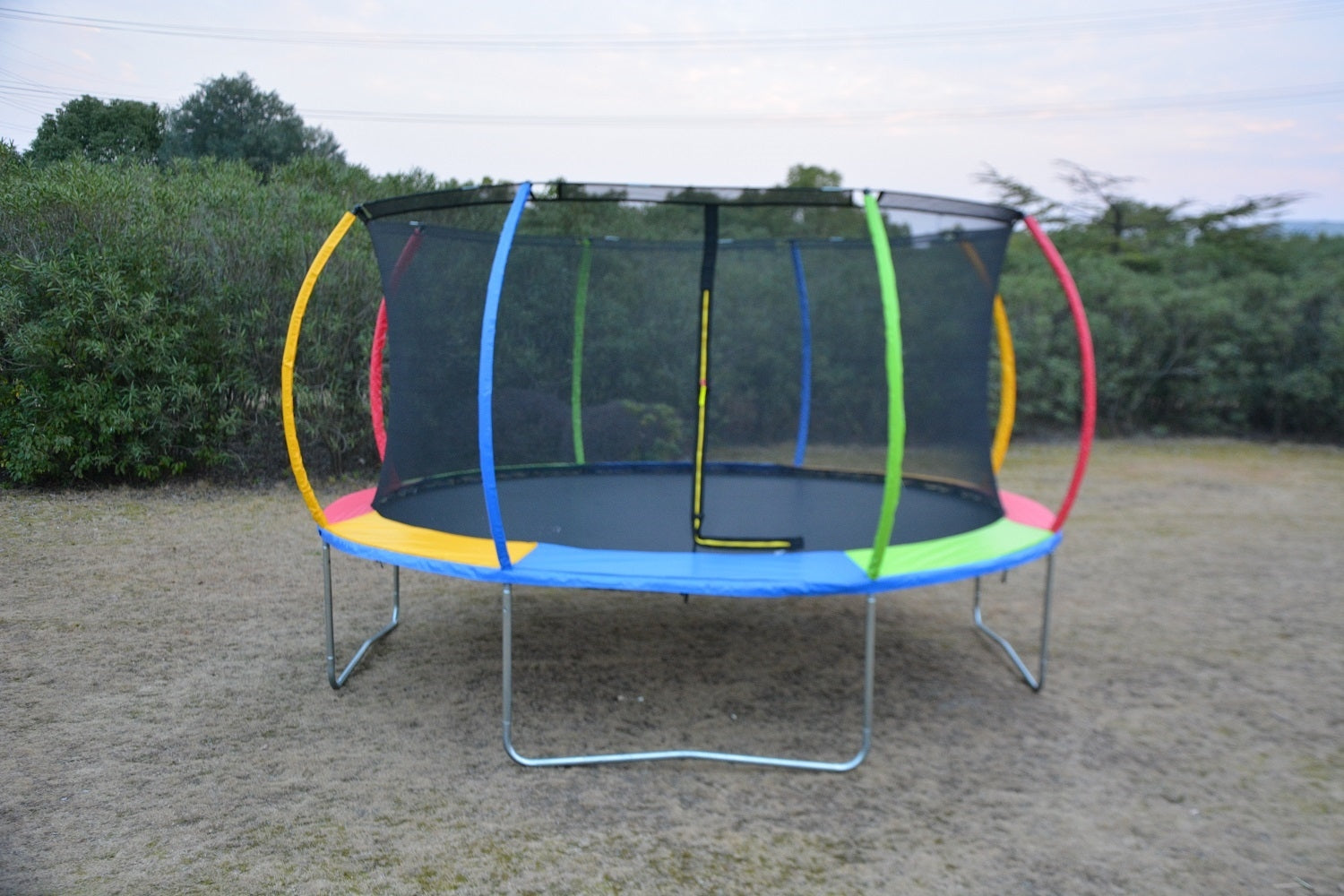 Rainbow trampoline best sale