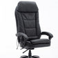 Deluxe Executive Reclining Office Chair with Massager Black