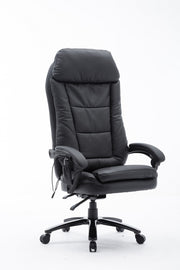Deluxe Executive Reclining Office Chair with Massager Black
