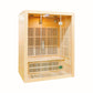 Pre-order 3-Person Luxury Full Glass Far-Infrared Sauna 9 Carbon Heater 2360W