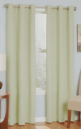 Light Stone 100% Blockout Eyelet Curtains 140cm X 230cm (Drop)