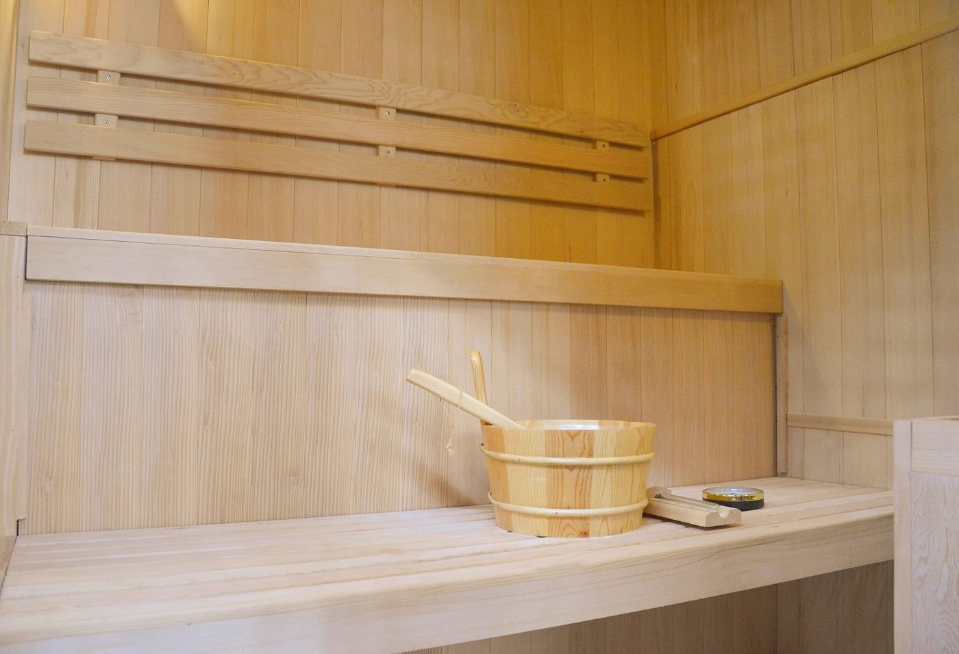 Greenland 3 Person Finnish Indoor Corner Traditional Steam Sauna 6000W 3yr Warranty