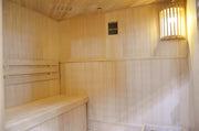 Greenland 3 Person Finnish Indoor Corner Traditional Steam Sauna 6000W 3yr Warranty
