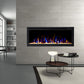 New Model 42" Slim Trim Black Built-in Recessed / Wall mounted Heater Electric Fireplace