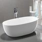 Bathroom Acrylic Free Standing Bath Tub Thin Edge 1700 x 800 x 600 Freestanding (Egg)