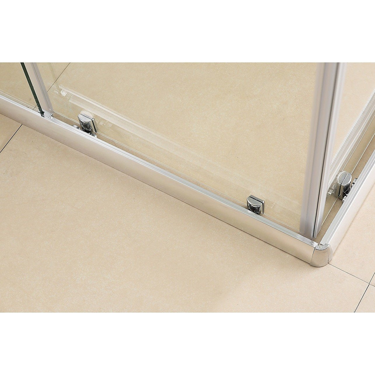 Shower Screen 1000x1100x1900mm Safety Glass Sliding Door #1806-10X11